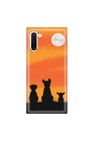 SAMSUNG - Galaxy Note 10 - Soft Clear Case - Dog's Desire Orange Sky