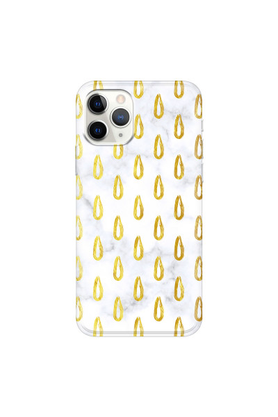 APPLE - iPhone 11 Pro - Soft Clear Case - Marble Drops