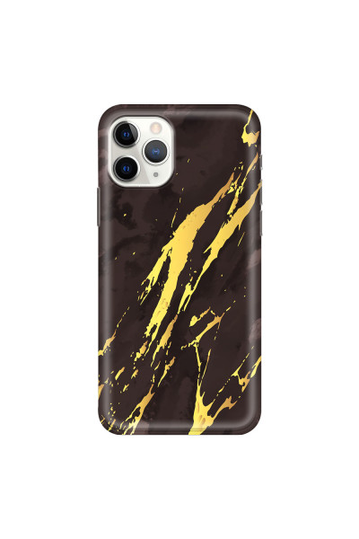 APPLE - iPhone 11 Pro - Soft Clear Case - Marble Royal Black