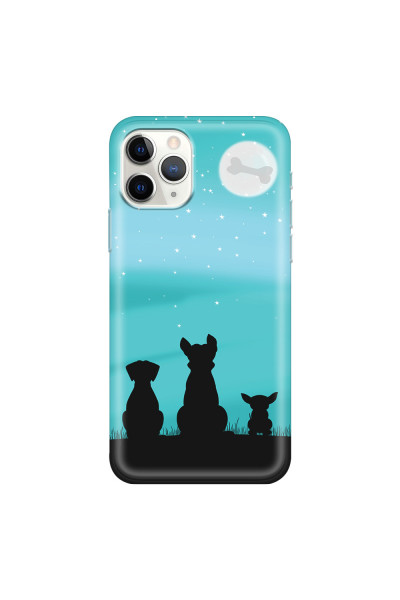 APPLE - iPhone 11 Pro Max - Soft Clear Case - Dog's Desire Blue Sky