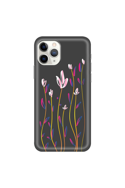 APPLE - iPhone 11 Pro Max - Soft Clear Case - Pink Tulips