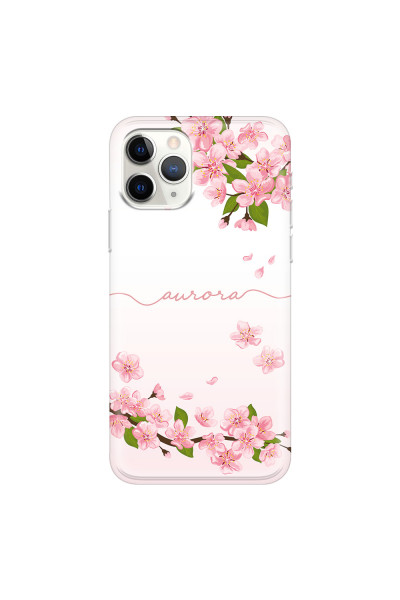 APPLE - iPhone 11 Pro Max - Soft Clear Case - Sakura Handwritten