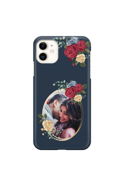 APPLE - iPhone 11 - 3D Snap Case - Blue Floral Mirror Photo