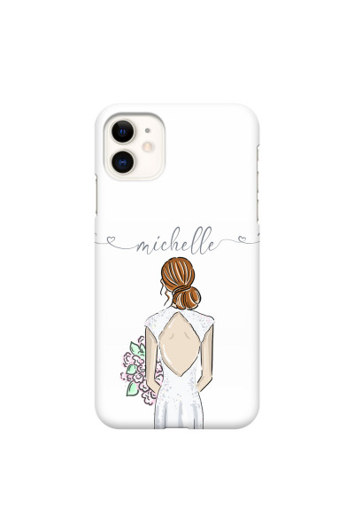 APPLE - iPhone 11 - 3D Snap Case - Bride To Be Redhead II. Dark