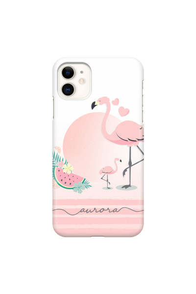APPLE - iPhone 11 - 3D Snap Case - Flamingo Vibes Handwritten