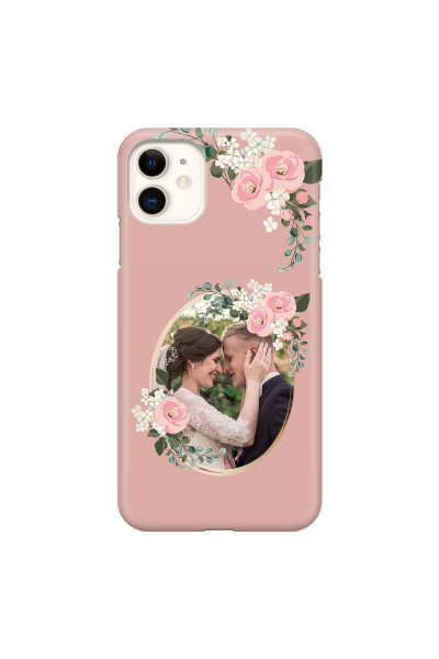 APPLE - iPhone 11 - 3D Snap Case - Pink Floral Mirror Photo