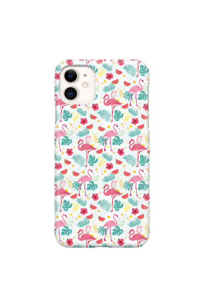 APPLE - iPhone 11 - 3D Snap Case - Tropical Flamingo II