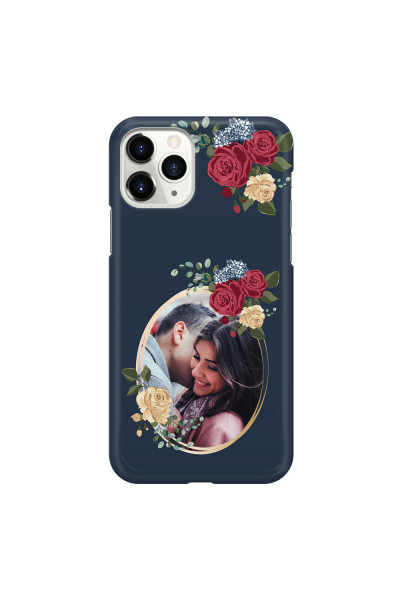 APPLE - iPhone 11 Pro - 3D Snap Case - Blue Floral Mirror Photo
