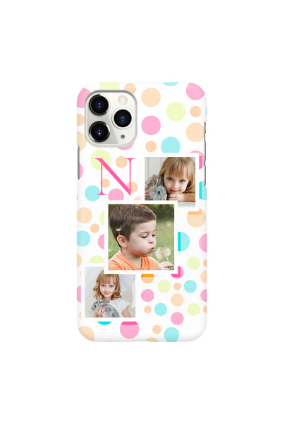 APPLE - iPhone 11 Pro - 3D Snap Case - Cute Dots Initial