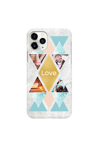 APPLE - iPhone 11 Pro - 3D Snap Case - Triangle Love Photo