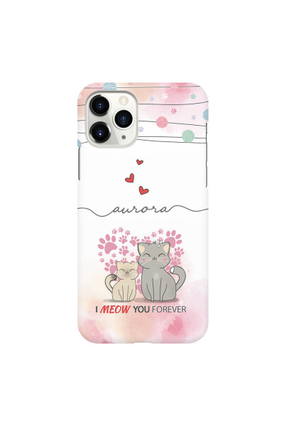 APPLE - iPhone 11 Pro Max - 3D Snap Case - I Meow You Forever