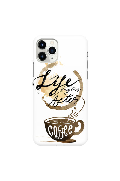APPLE - iPhone 11 Pro Max - 3D Snap Case - Life begins after coffee
