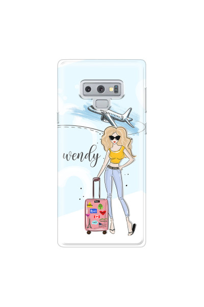 SAMSUNG - Galaxy Note 9 - Soft Clear Case - Travelers Duo Blonde