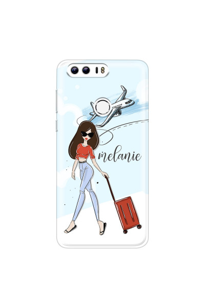 HONOR - Honor 8 - Soft Clear Case - Travelers Duo Brunette