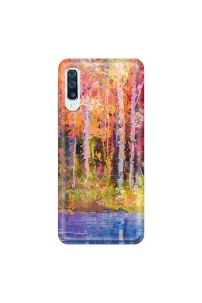SAMSUNG - Galaxy A70 - Soft Clear Case - Autumn Silence