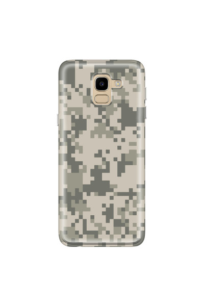 SAMSUNG - Galaxy J6 2018 - Soft Clear Case - Digital Camouflage