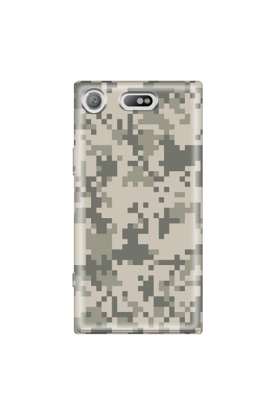 SONY - Sony XZ1 Compact - Soft Clear Case - Digital Camouflage