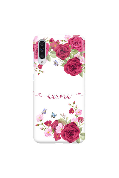 SAMSUNG - Galaxy A50 - 3D Snap Case - Rose Garden with Monogram