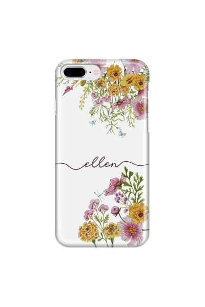 APPLE - iPhone 8 Plus - 3D Snap Case - Meadow Garden with Monogram