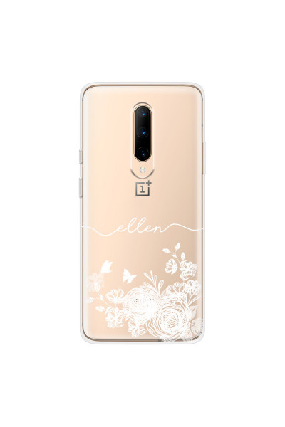 ONEPLUS - OnePlus 7 Pro - Soft Clear Case - Handwritten White Lace