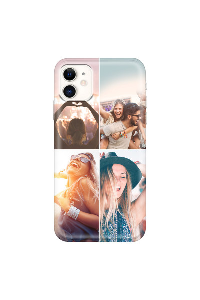 APPLE - iPhone 11 - Soft Clear Case - Collage of 4