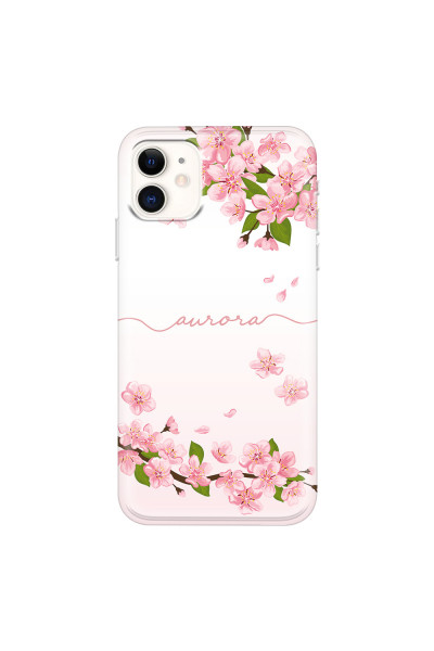 APPLE - iPhone 11 - Soft Clear Case - Sakura Handwritten