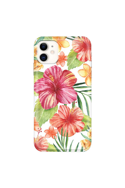 APPLE - iPhone 11 - Soft Clear Case - Tropical Vibes