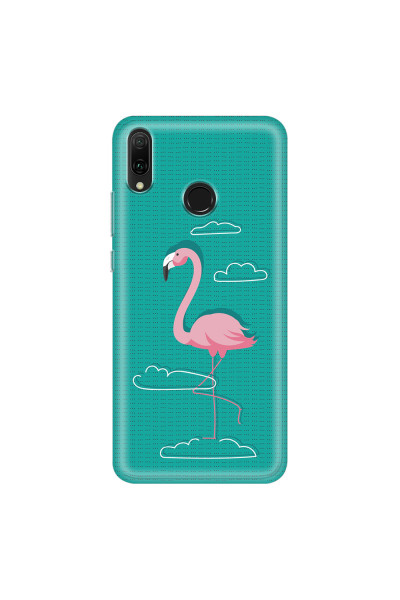 HUAWEI - Y9 2019 - Soft Clear Case - Cartoon Flamingo