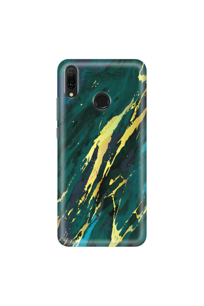 HUAWEI - Y9 2019 - Soft Clear Case - Marble Emerald Green