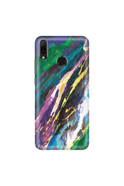 HUAWEI - Y9 2019 - Soft Clear Case - Marble Emerald Pearl