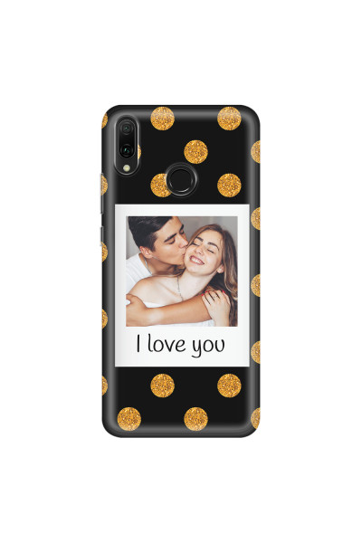 HUAWEI - Y9 2019 - Soft Clear Case - Single Love Dots Photo