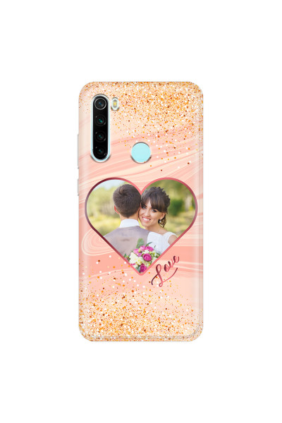XIAOMI - Redmi Note 8 - Soft Clear Case - Glitter Love Heart Photo