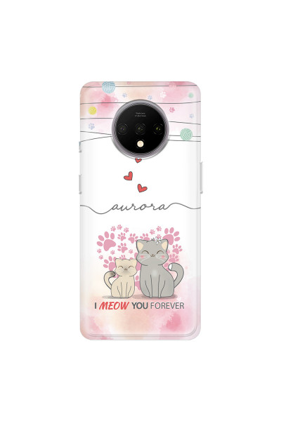 ONEPLUS - OnePlus 7T - Soft Clear Case - I Meow You Forever