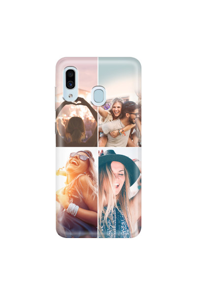SAMSUNG - Galaxy A20 / A30 - Soft Clear Case - Collage of 4