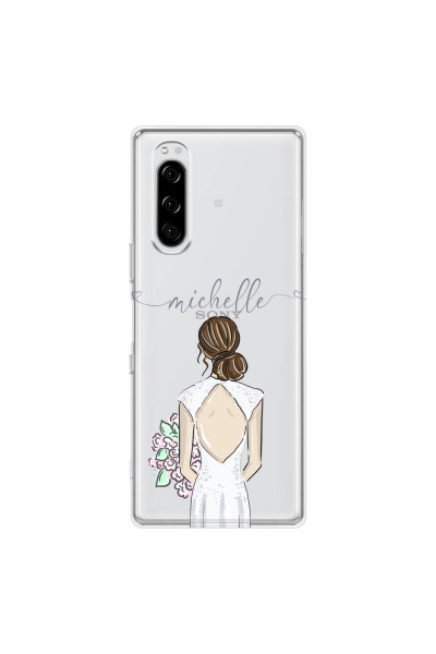 SONY - Sony Xperia 5 - Soft Clear Case - Bride To Be Brunette II. Dark