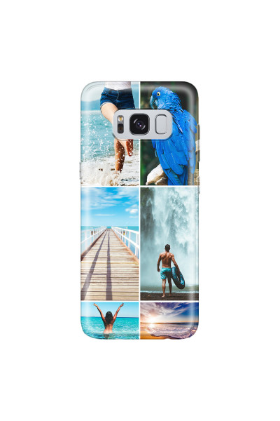 SAMSUNG - Galaxy S8 - Soft Clear Case - Collage of 6