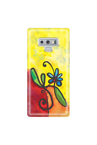 SAMSUNG - Galaxy Note 9 - Soft Clear Case - Flower in Picasso Style