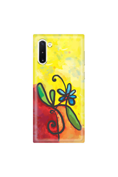 SAMSUNG - Galaxy Note 10 - Soft Clear Case - Flower in Picasso Style