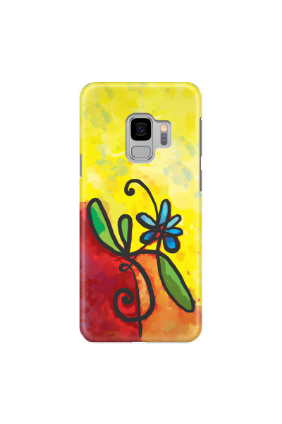 SAMSUNG - Galaxy S9 - 3D Snap Case - Flower in Picasso Style