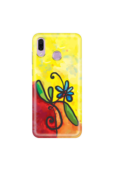 HONOR - Honor Play - Soft Clear Case - Flower in Picasso Style