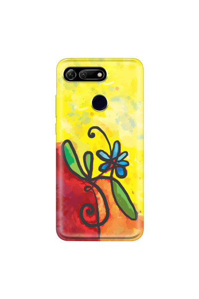 HONOR - Honor View 20 - Soft Clear Case - Flower in Picasso Style