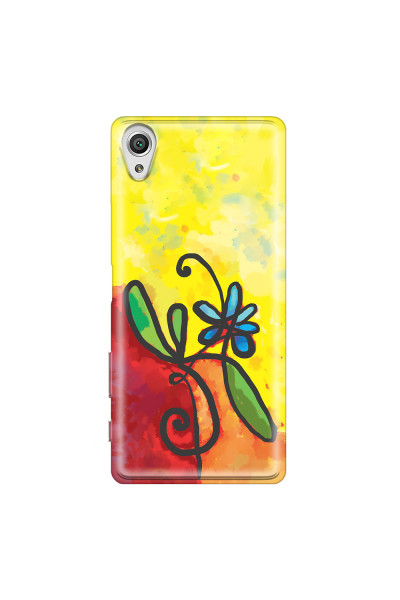 SONY - Sony Xperia XA1 - Soft Clear Case - Flower in Picasso Style