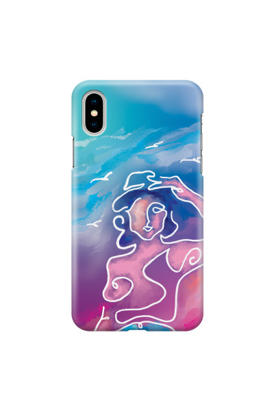 APPLE - iPhone X - 3D Snap Case - Lady With Seagulls