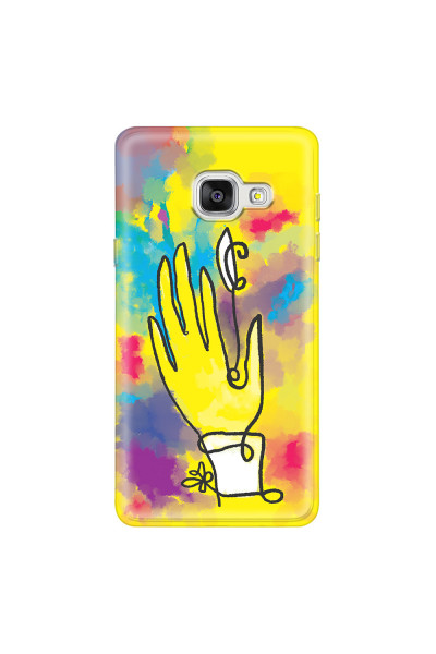 SAMSUNG - Galaxy A5 2017 - Soft Clear Case - Abstract Hand Paint