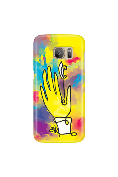 SAMSUNG - Galaxy S7 - 3D Snap Case - Abstract Hand Paint