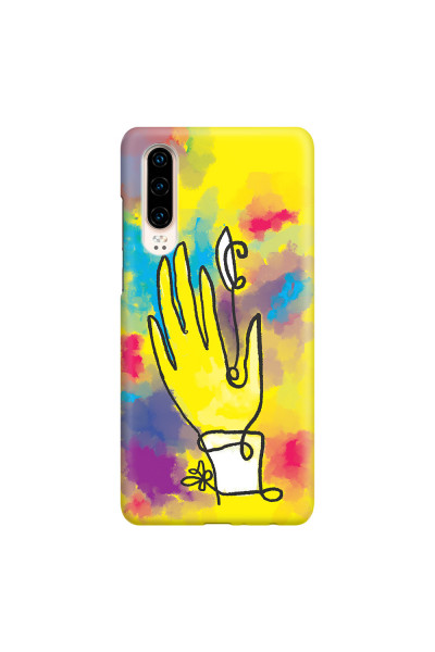 HUAWEI - P30 - 3D Snap Case - Abstract Hand Paint