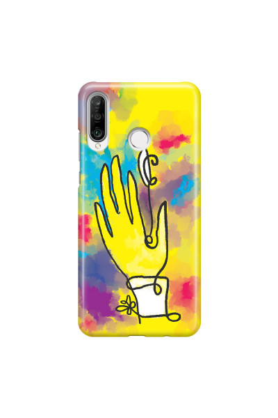 HUAWEI - P30 Lite - 3D Snap Case - Abstract Hand Paint