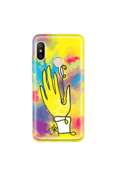 XIAOMI - Mi A2 Lite - Soft Clear Case - Abstract Hand Paint