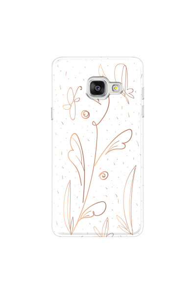 SAMSUNG - Galaxy A3 2017 - Soft Clear Case - Flowers In Style