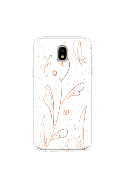 SAMSUNG - Galaxy J3 2017 - Soft Clear Case - Flowers In Style